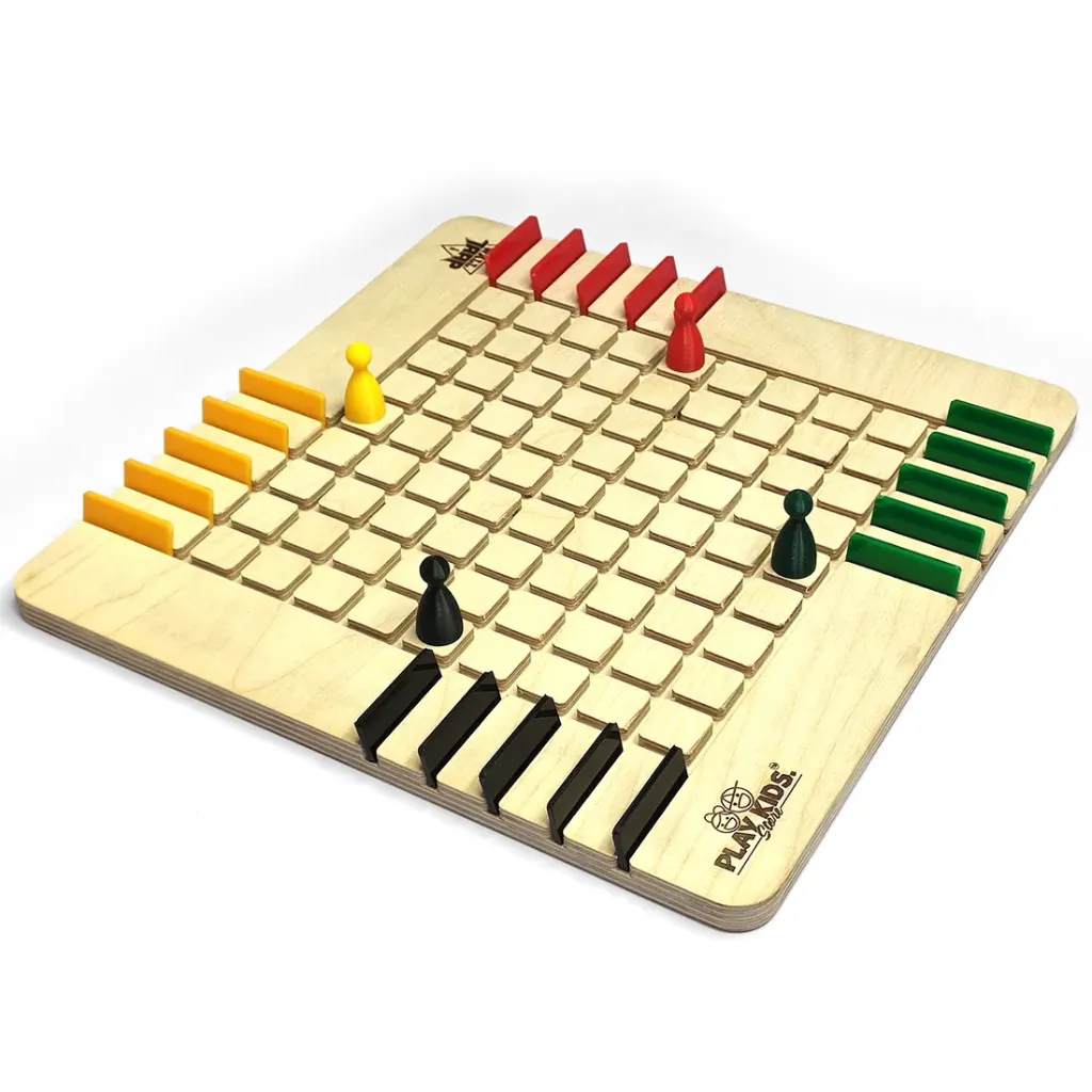 Wall Trap | 11.5.", Premium Plywood | 2-4 Players Table Top Wooden Board Game | Gift Toys | Chinese Checker Chess Board